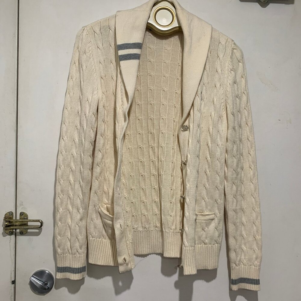L-RL LAUREN ACTIVE RALPH LAUREN KNIT SWEATER CARDIGANS SIZE M
